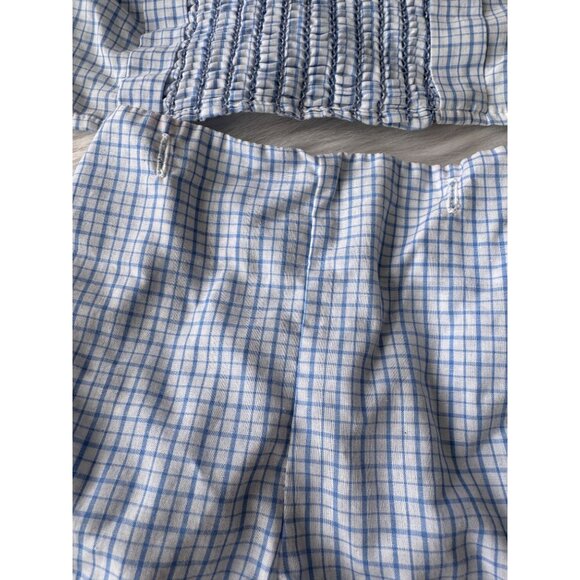 VTG Mothercare Blue & White Checked 2-Piece Baby Outfit Size 24 Mos Scottie Dogs - Picture 7 of 14